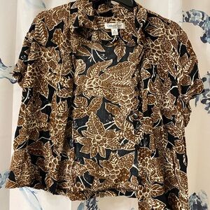 Vintage Coldwater Creek Floral Button Down. Size 16.